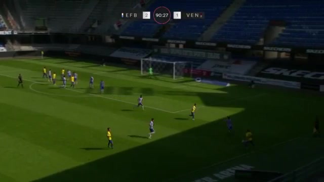 DEN D1 Esbjerg Vs Vendsyssel Lasse Steffensen Goal in 92 min, Score 2:2