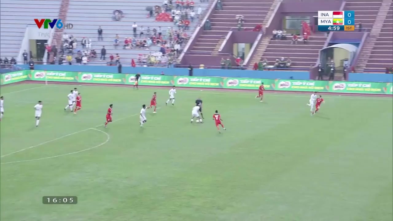 SEAG Indonesia U23 Vs Myanmar U23 Egi Vikri Goal in 5 min, Score 1:0
