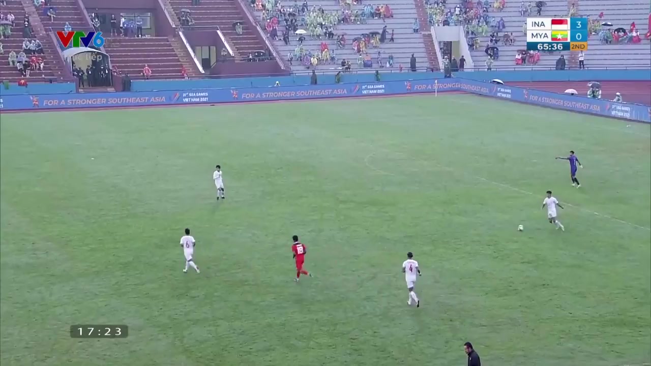 SEAG Indonesia U23 Vs Myanmar U23  Goal in 67 min, Score 3:1