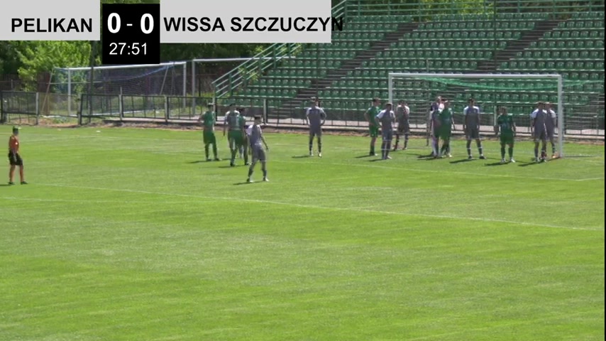 IV liga Pelikan Lowicz Vs Wissa Szczuczyn Wolinski E. Goal in 27 min, Score 1:0