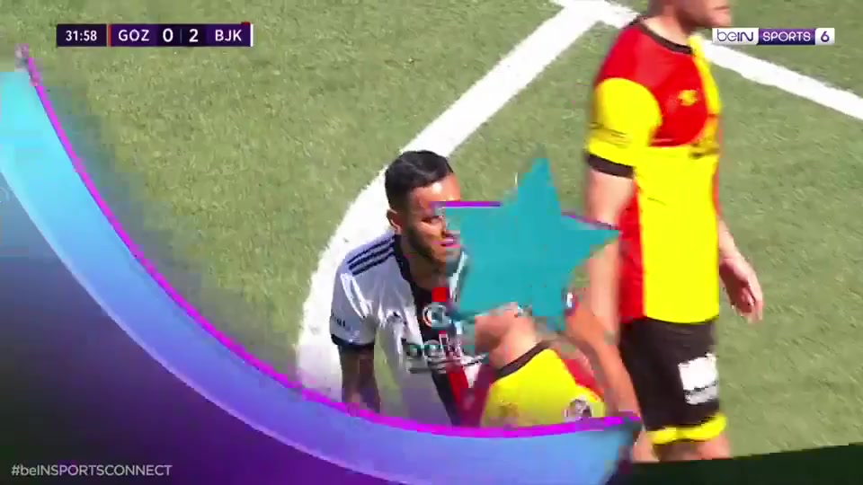 TUR D1 Goztepe Vs Besiktas JK Josef de Souza Dias, Souza Goal in 31 min, Score 0:2