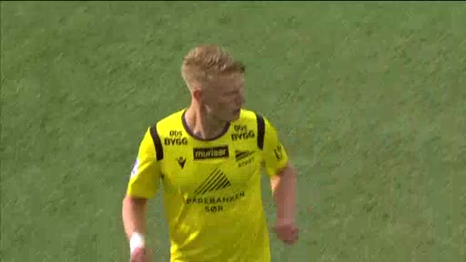 NOR AL Start Kristiansand Vs Sogndal 3 ทำประตู Kristoffer Tonnesen ประตู, ทำคะแนน 1:0