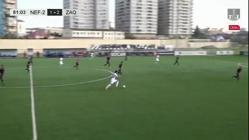 AZE D2 PFC Neftchi II Vs Zaqatala FK Əlibəyli Goal in 87 min, Score 1:2