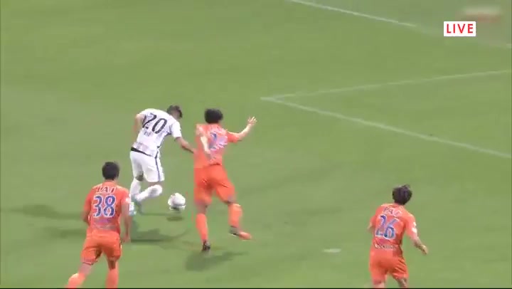 JPN LC Shimizu S-Pulse Vs Hiroshima Sanfrecce Ryo Nagai Goal in 62 min, Score 1:1