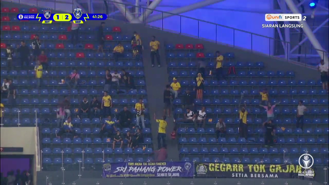 MAS SL Johor Darul Takzim Vs Pahang 41 phút Vào, ghi bàn 1:2