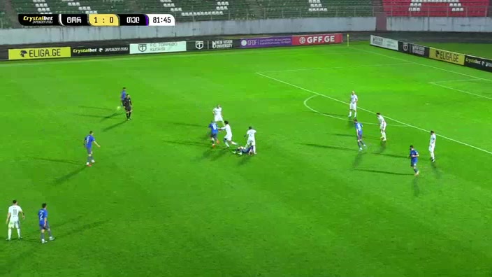 GEO D1 Torpedo Kutaisi Vs FC Telavi Khabuliani G. Goal in 83 min, Score 1:1