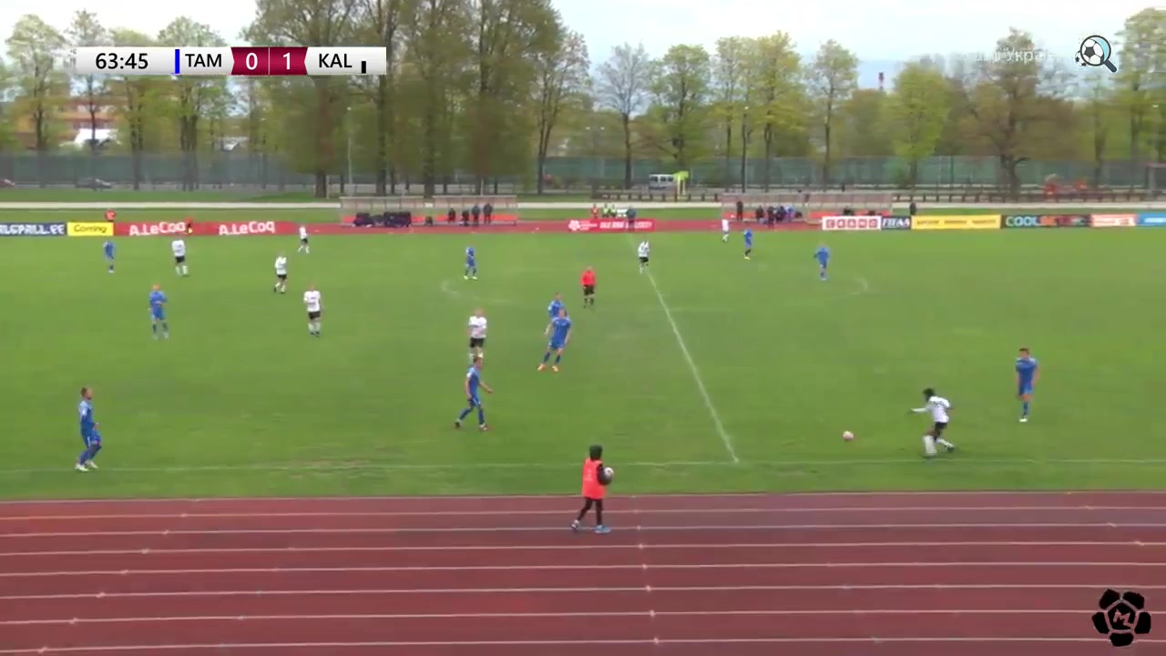 EST D1 Tartu JK Maag Tammeka Vs JK Tallinna Kalev Ats Purje Goal in 64 min, Score 0:2
