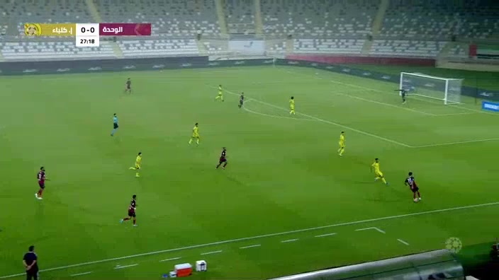 UAE LP Al Wehda(UAE) Vs Ittihad Kalba Fábio Martins Goal in 27 min, Score 1:0