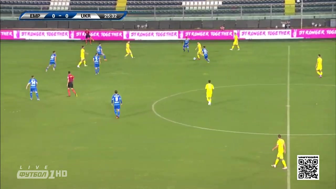 INT CF Empoli Vs Ukraine  Goal in 25 min, Score 0:1