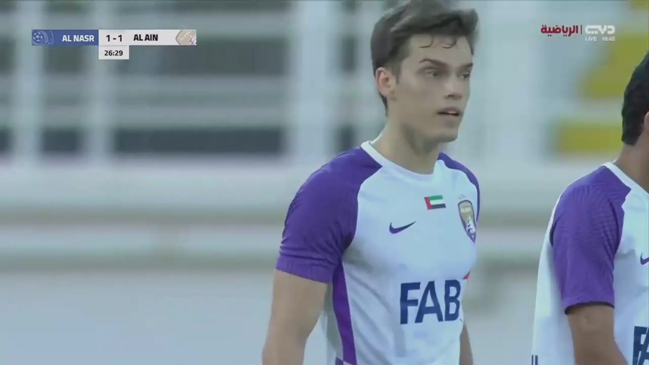 UAE U21 Al Ain  U21 Vs Al Nasr Dubai U21 Andrija Radovanovic Goal in 27 min, Score 1:1