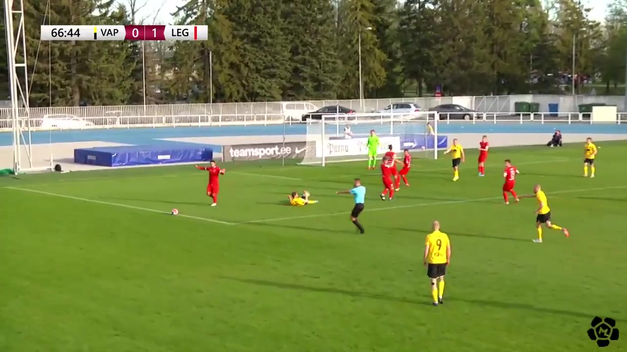 EST D1 Vaprus Parnu Vs Tallinna JK Legion Magnus Villota Goal in 69 min, Score 1:1