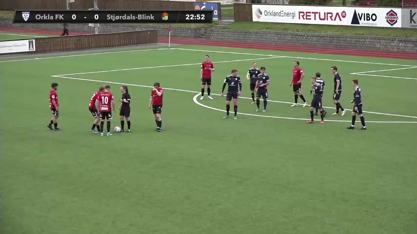 NORC Orkla Vs Stjordals Blink Sondre Hopmark Stokke Goal in 23 min, Score 0:1