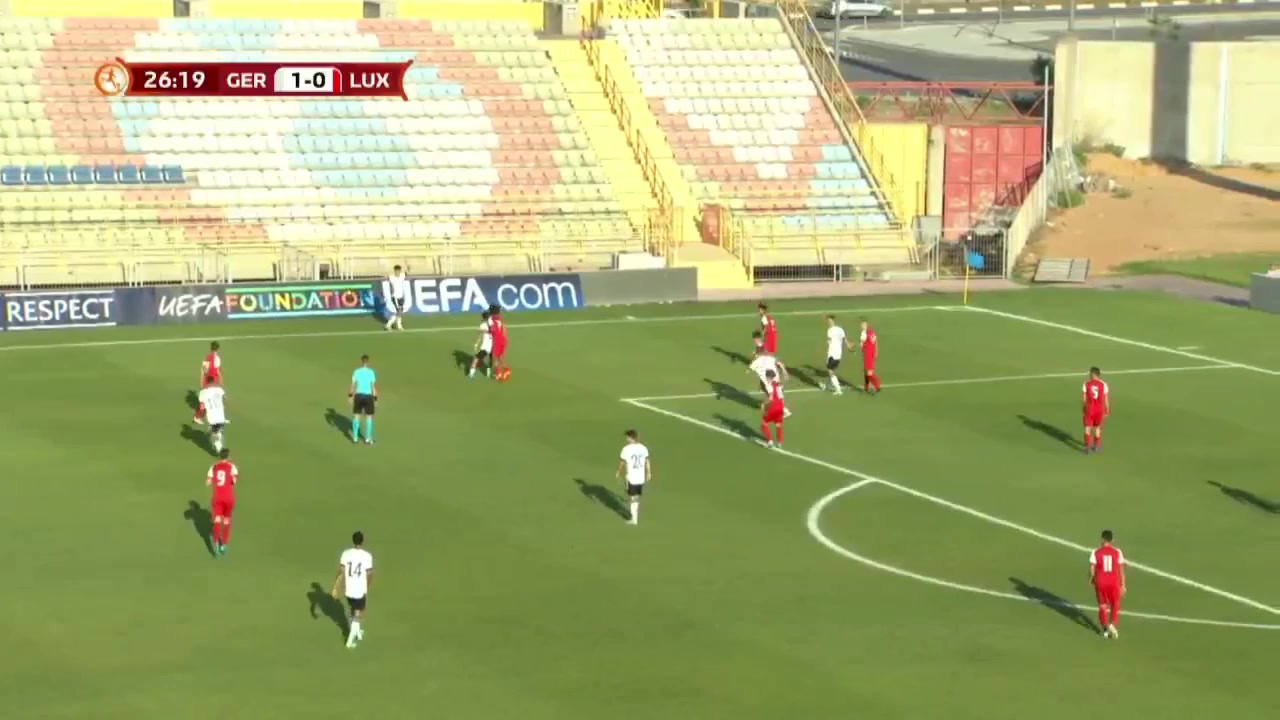 UEFA U17 Germany U17 Vs Luxembourg U17 Ulrich Goal in 26 min, Score 2:0