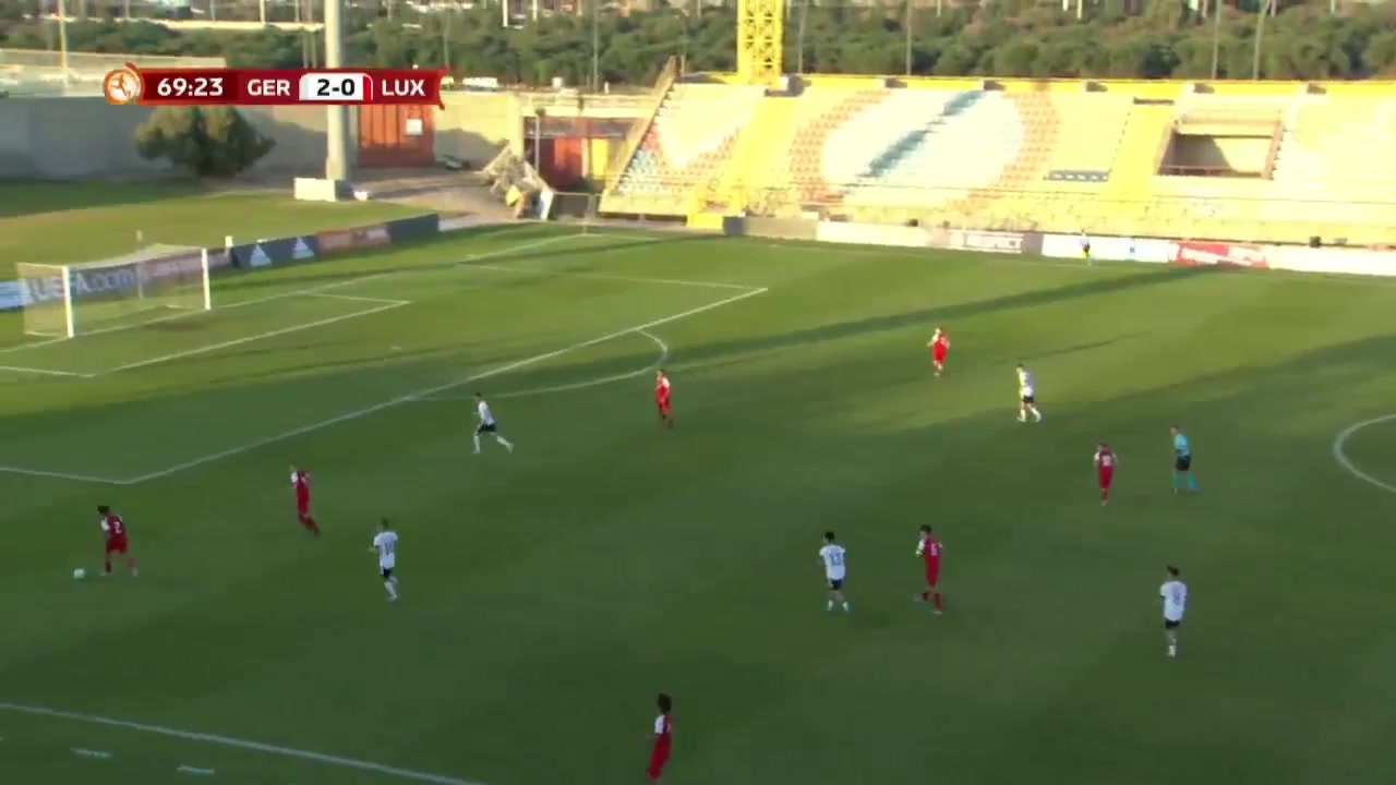 UEFA U17 Germany U17 Vs Luxembourg U17 Ibrahimović Goal in 71 min, Score 3:0