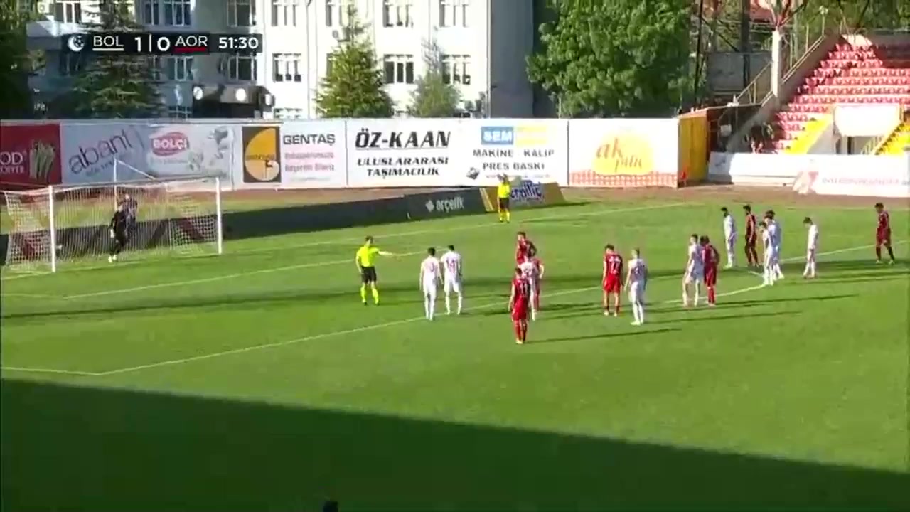 TUR D2 Boluspor Vs Altinordu Şeref Özcan Goal in 53 min, Score 1:1