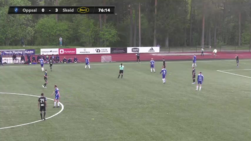 NORC Oppsal Vs Skeid Oslo David Hickson Gyedu Goal in 77 min, Score 0:4