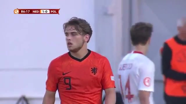 UEFA U17 Netherlands U17 Vs Poland U17 Guercio Goal in 88 min, Score 1:1