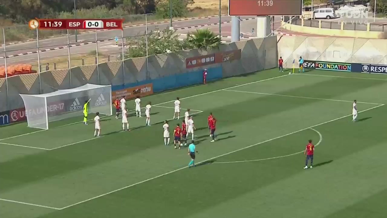 UEFA U17 Spain U17 Vs Belgium U17 12 ทำประตู  ประตู, ทำคะแนน 1:0