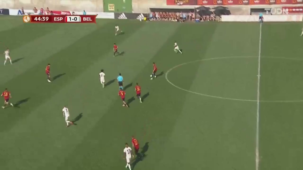 歐青U17 西班牙U17 Vs 比利時U17 45分Iker Bravo進球,比分2:0