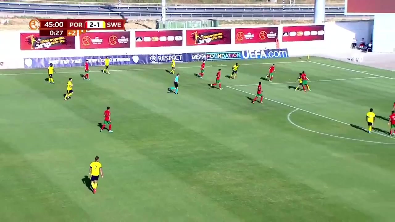 UEFA U17 Portugal U17 Vs Sweden U17 Afonso Moreira Goal in 45 min, Score 3:1