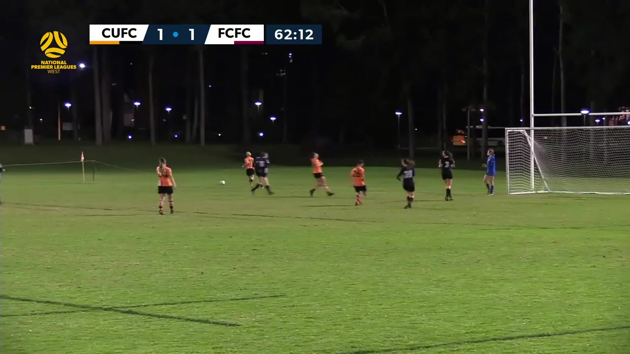 WAUS NPL(W) Curtin University FC (w) Vs Fremantle City FC (w) 64 ทำประตู  ประตู, ทำคะแนน 2:1