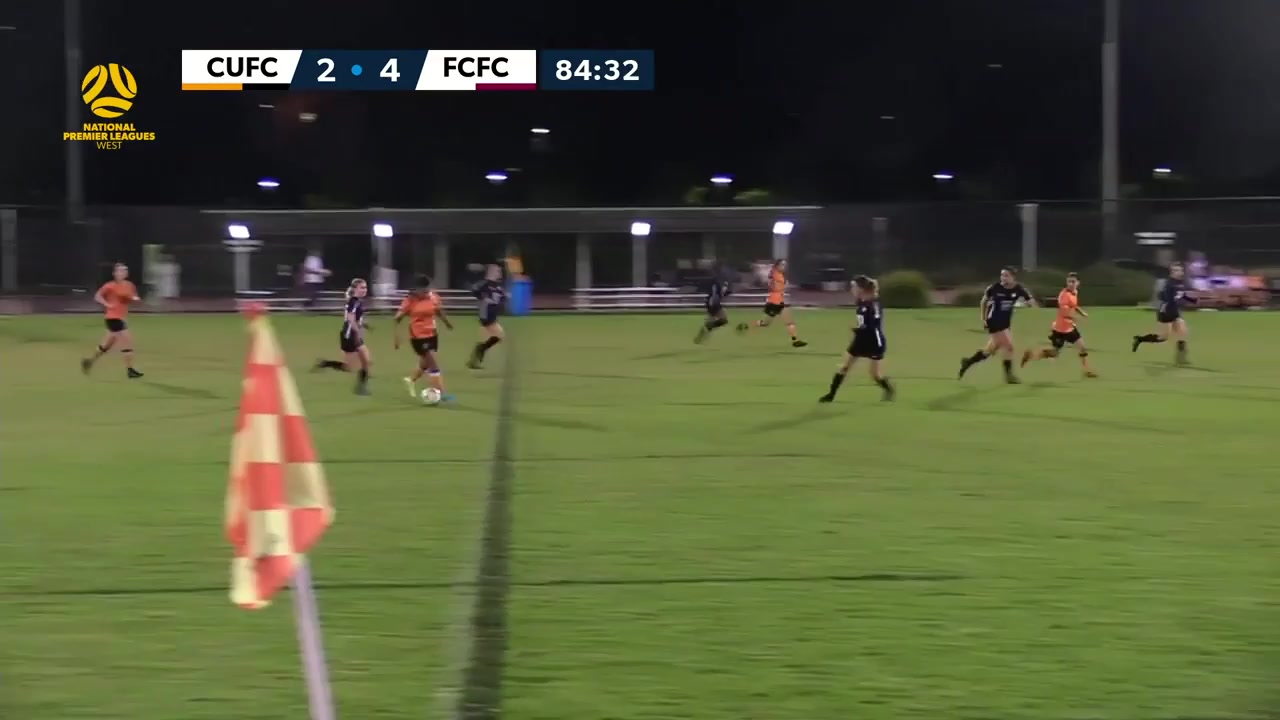 WAUS NPL(W) Curtin University FC (w) Vs Fremantle City FC (w)  Goal in 86 min, Score 2:5