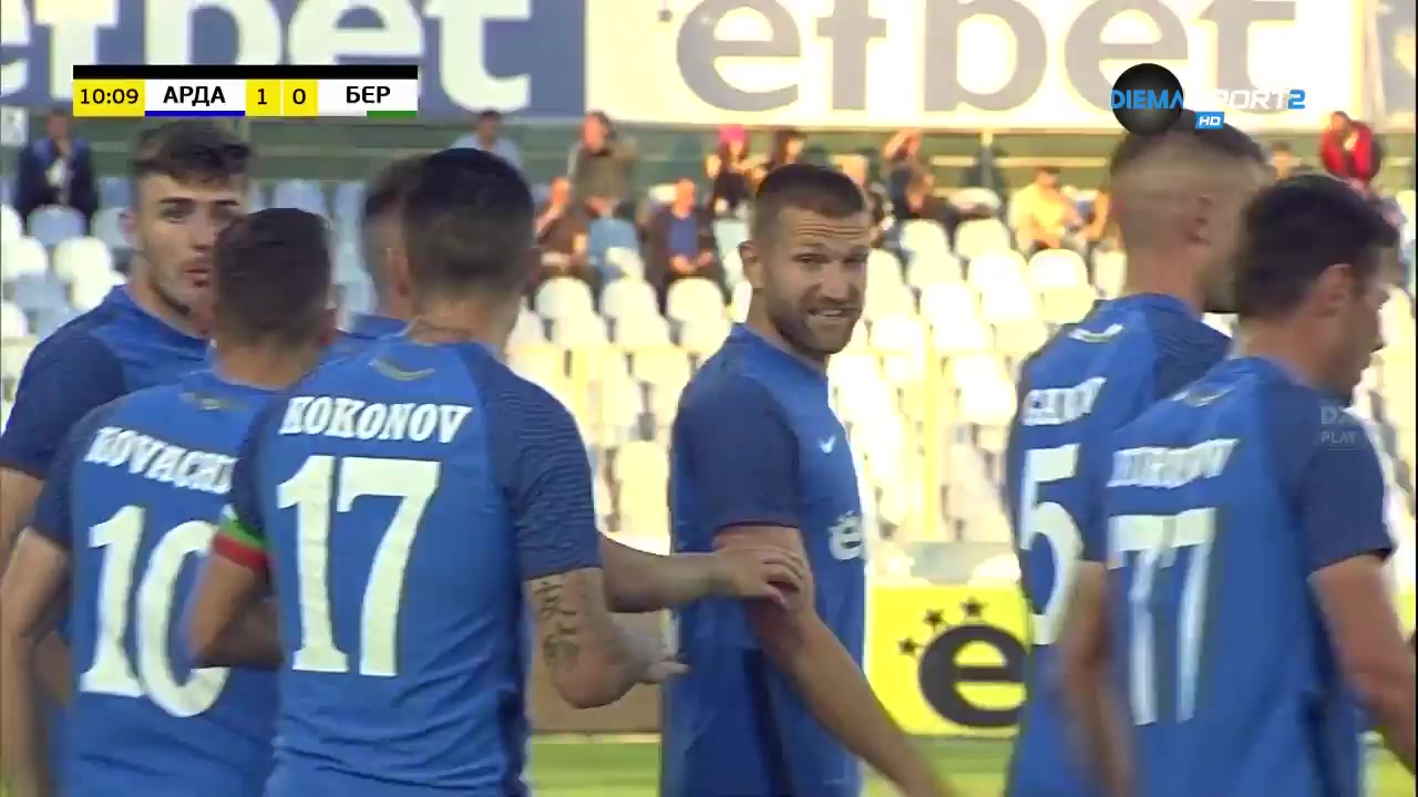 BUL D1 Arda Vs Beroe Stara Zagora 10 phút Svetoslav KovachevVào, ghi bàn 1:0