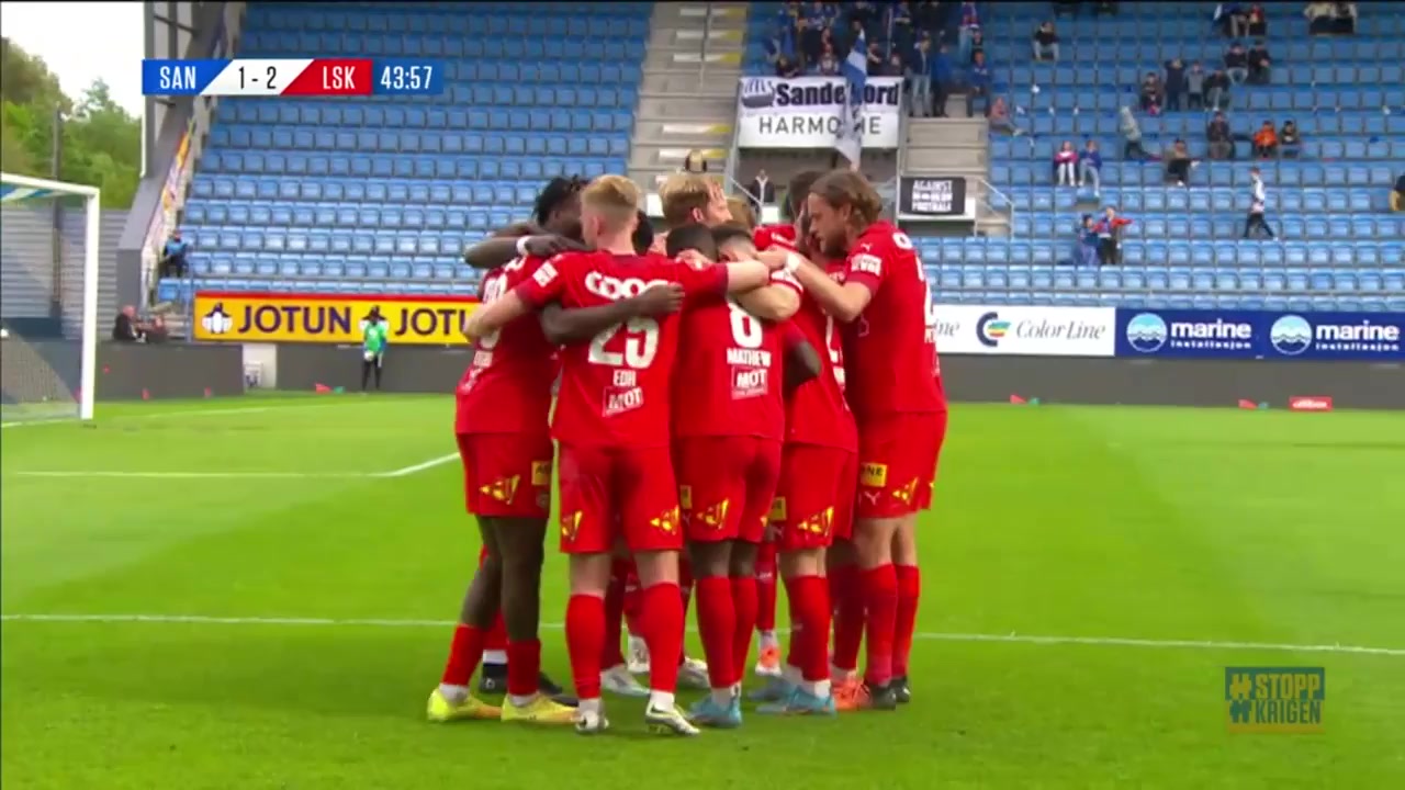 22 Sandefjord Vs Lillestrom 43 skor gol Igoh Ogbu, skor 1:3