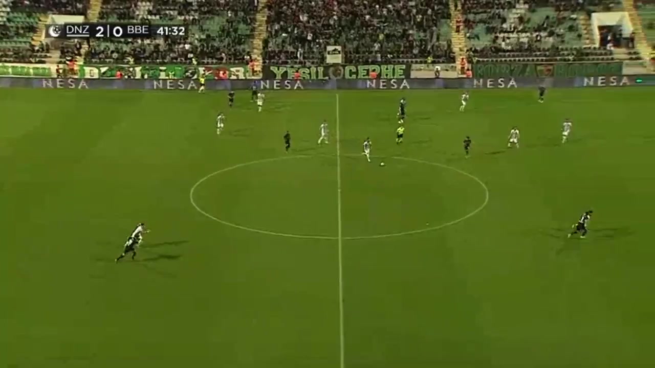 TUR D2 Denizlispor Vs Erzurum BB Ömer Şişmanoğlu Goal in 41 min, Score 3:0