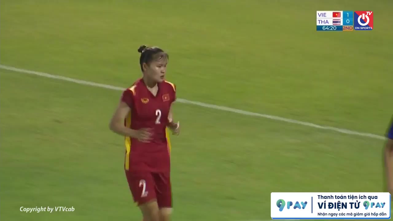 SEAGW Thailand (w) Vs Vietnam (w)  Goal in 66 min, Score 0:1
