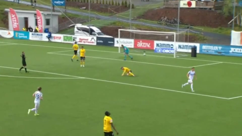 NOR AL Raufoss Vs Stabaek 80 ทำประตู Kornelius Hansen ประตู, ทำคะแนน 0:2