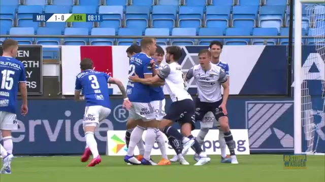 NOR D1 Molde Vs Kristiansund BK Kristoffer Haugen Goal in 6 min, Score 1:0