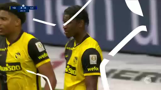 SUI Sl Young Boys Vs Grasshopper Joel Almada Monteiro Goal in 90 min, Score 3:0