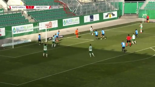 AUT D2 Rapid Vienna (Youth) Vs SKU Amstetten Enes Tepecik Goal in 16 min, Score 2:1