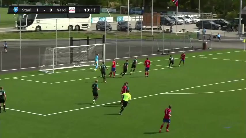 NOR D2 Staal Jorpeland Vs Vard Haugesund Georg André Danielsen Goal in 14 min, Score 2:0