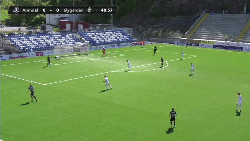 NOR D2 FK Arendal Vs Oygarden FK Rasmus Lynge Christensen Goal in 41 min, Score 1:0