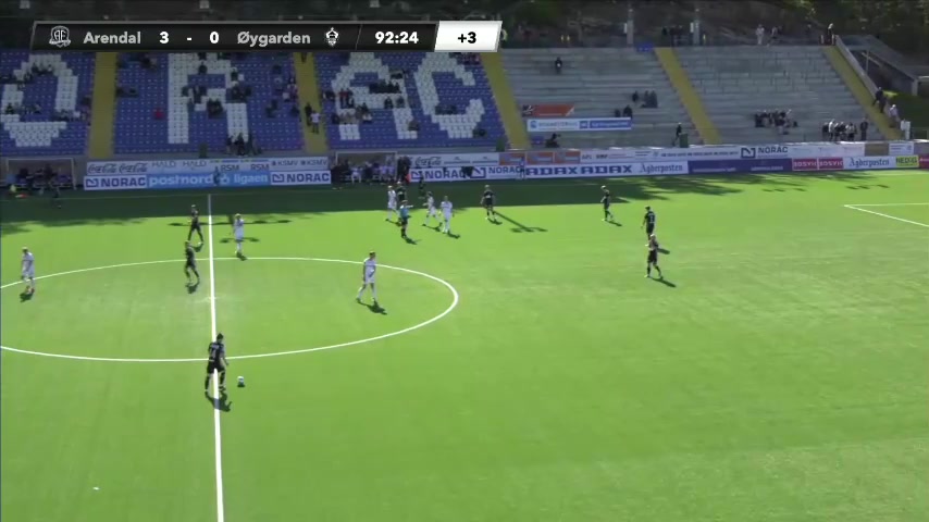 NOR D2 FK Arendal Vs Oygarden FK  Goal in 93 min, Score 4:0