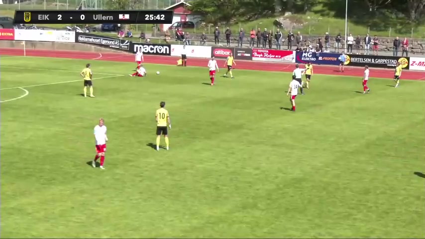 NOR D2 Egersunds IK Vs Ullern FC Simen Hammershaug Goal in 25 min, Score 3:0