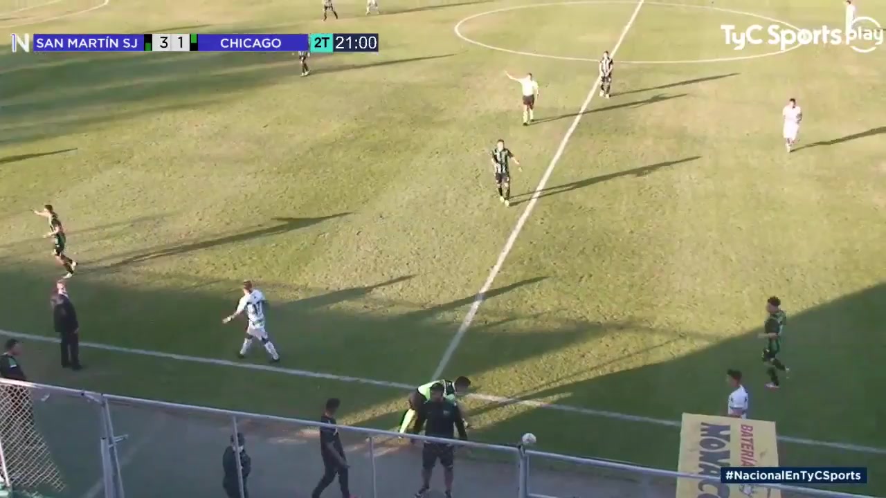 ARG D2 San Martin San Juan Vs Nueva Chicago 67 ทำประตู Tomas Fernandez ประตู, ทำคะแนน 3:1