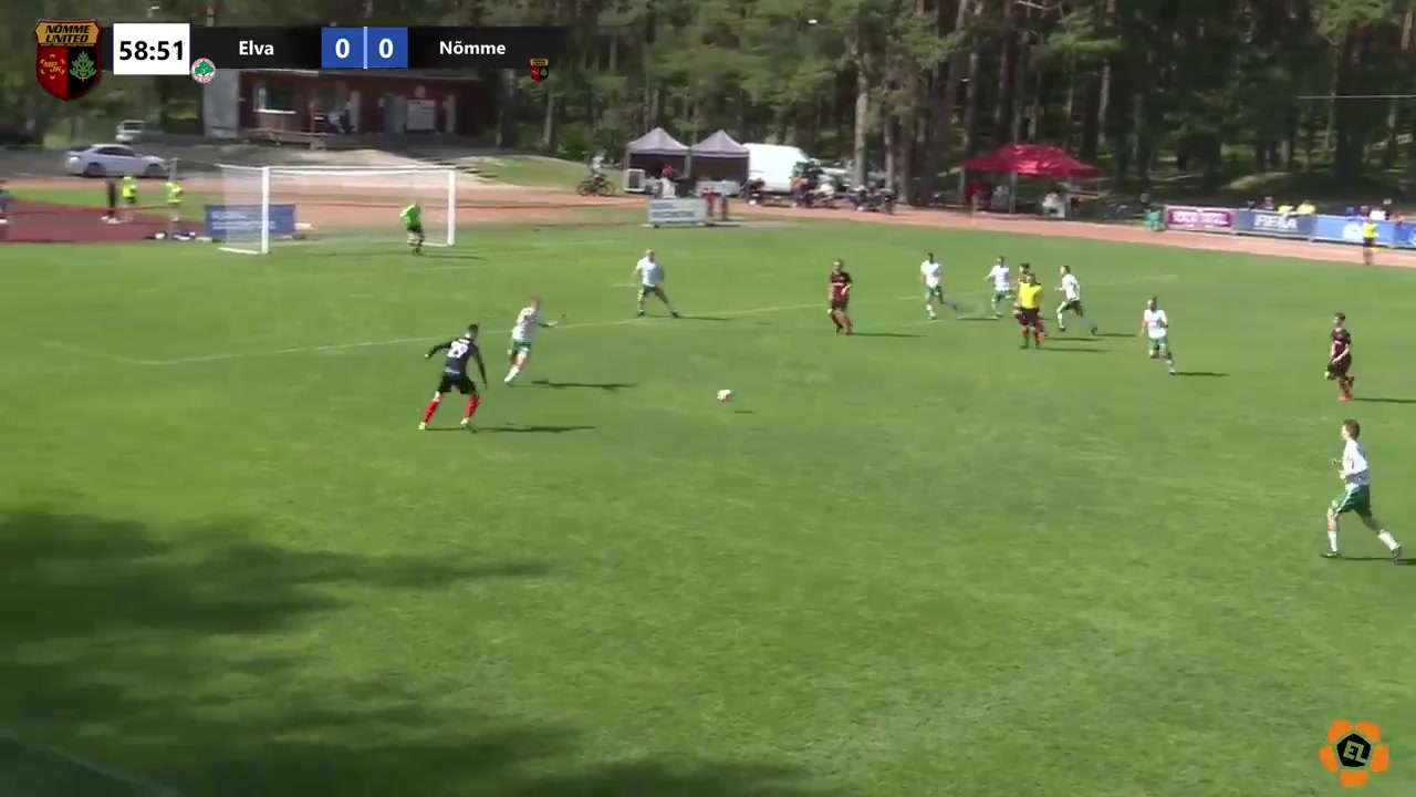 EST D2 Elva Vs FC Nomme United  Goal in 60 min, Score 0:1