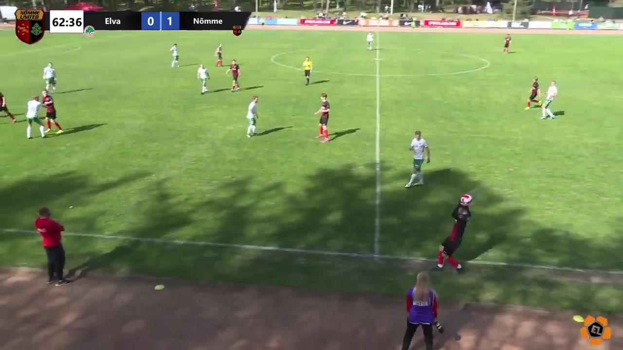 EST D2 Elva Vs FC Nomme United  Goal in 64 min, Score 1:1