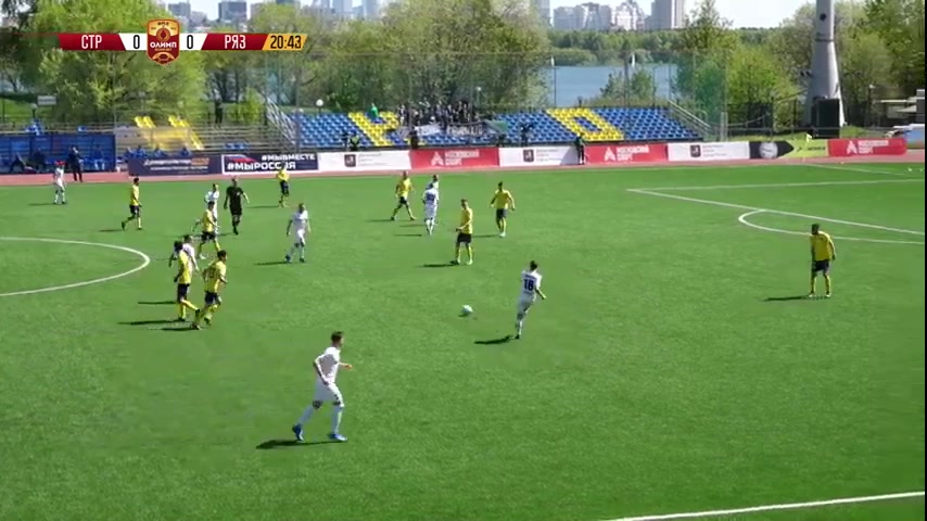 RUS D2 Strogino Moscow Vs FK Ryazan Nagovitsin Goal in 21 min, Score 0:1