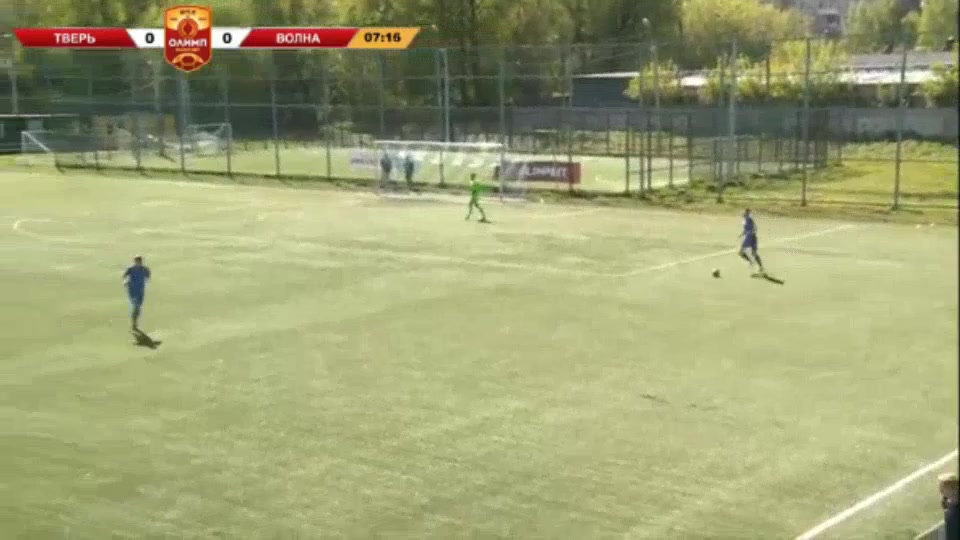 RUS D2 FC Tver Vs FK Volna Nizhegorodskaya  Goal in 8 min, Score 1:0