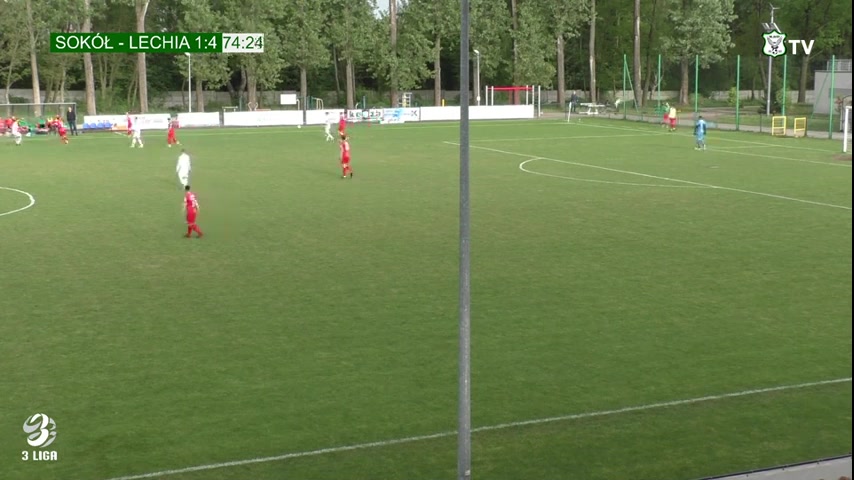 IV liga Sokol Aleksandrow Lodzki Vs Lechia Tomaszow Mazowiecki  Goal in 77 min, Score 2:4