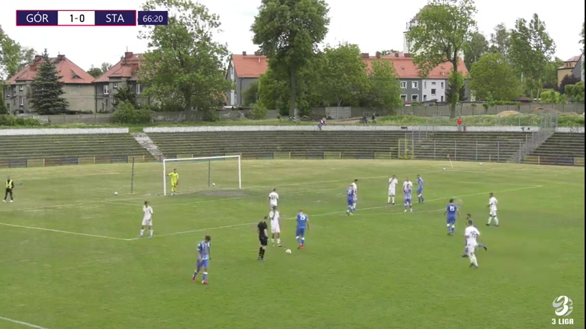 IV liga Gornik II Zabrze Vs Stal Brzeg Wdowiak M. Goal in 68 min, Score 1:1