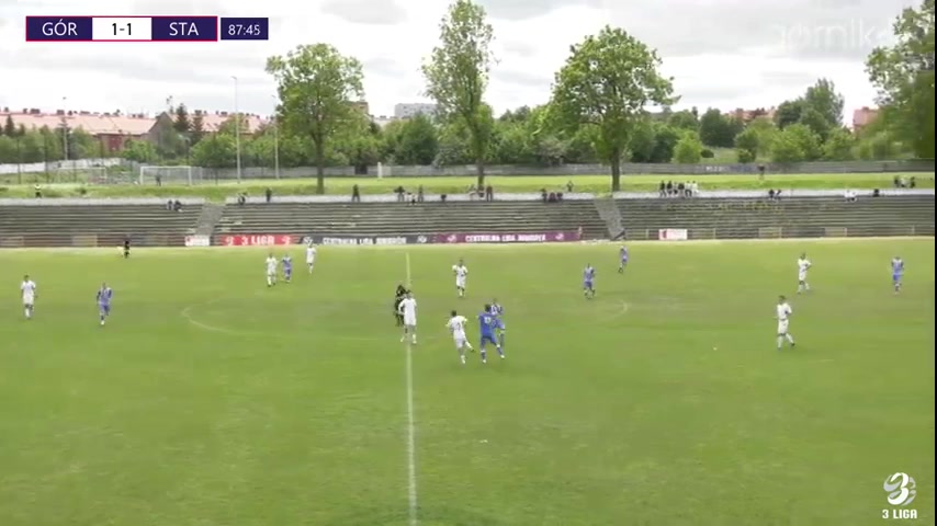 IV liga Gornik II Zabrze Vs Stal Brzeg Bronislawski D. Goal in 89 min, Score 1:2