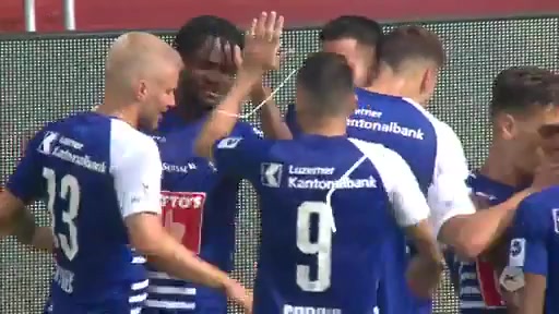 SUI Sl FC Zurich Vs Luzern Samuele Campo Goal in 45+ min, Score 2:2