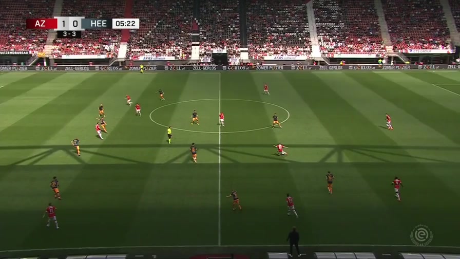 HOL D1 AZ Alkmaar Vs SC Heerenveen 4 phút Dani De WitVào, ghi bàn 1:0
