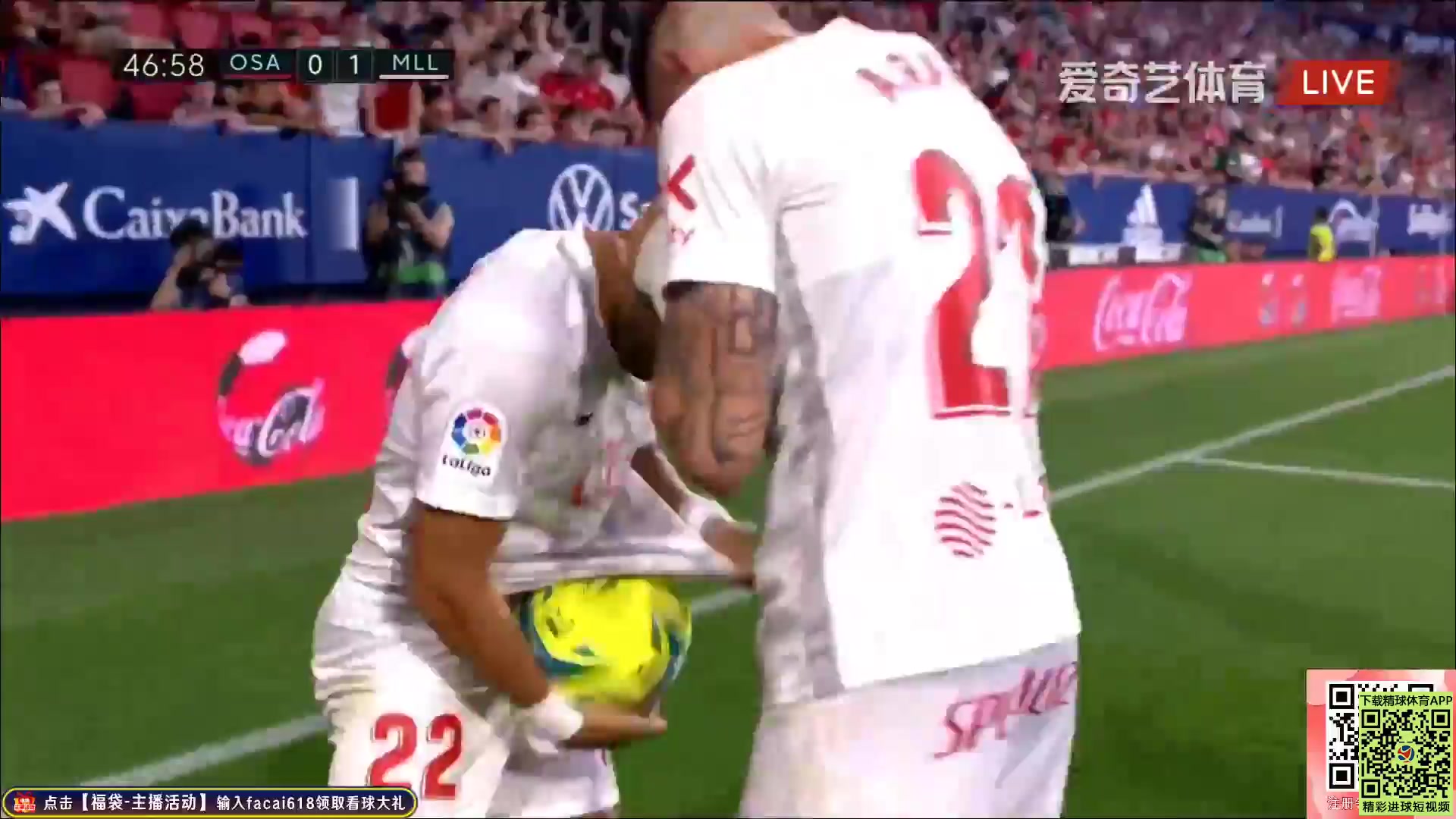 Laliga1 Osasuna Vs Mallorca 48 phút Vào, ghi bàn 0:1