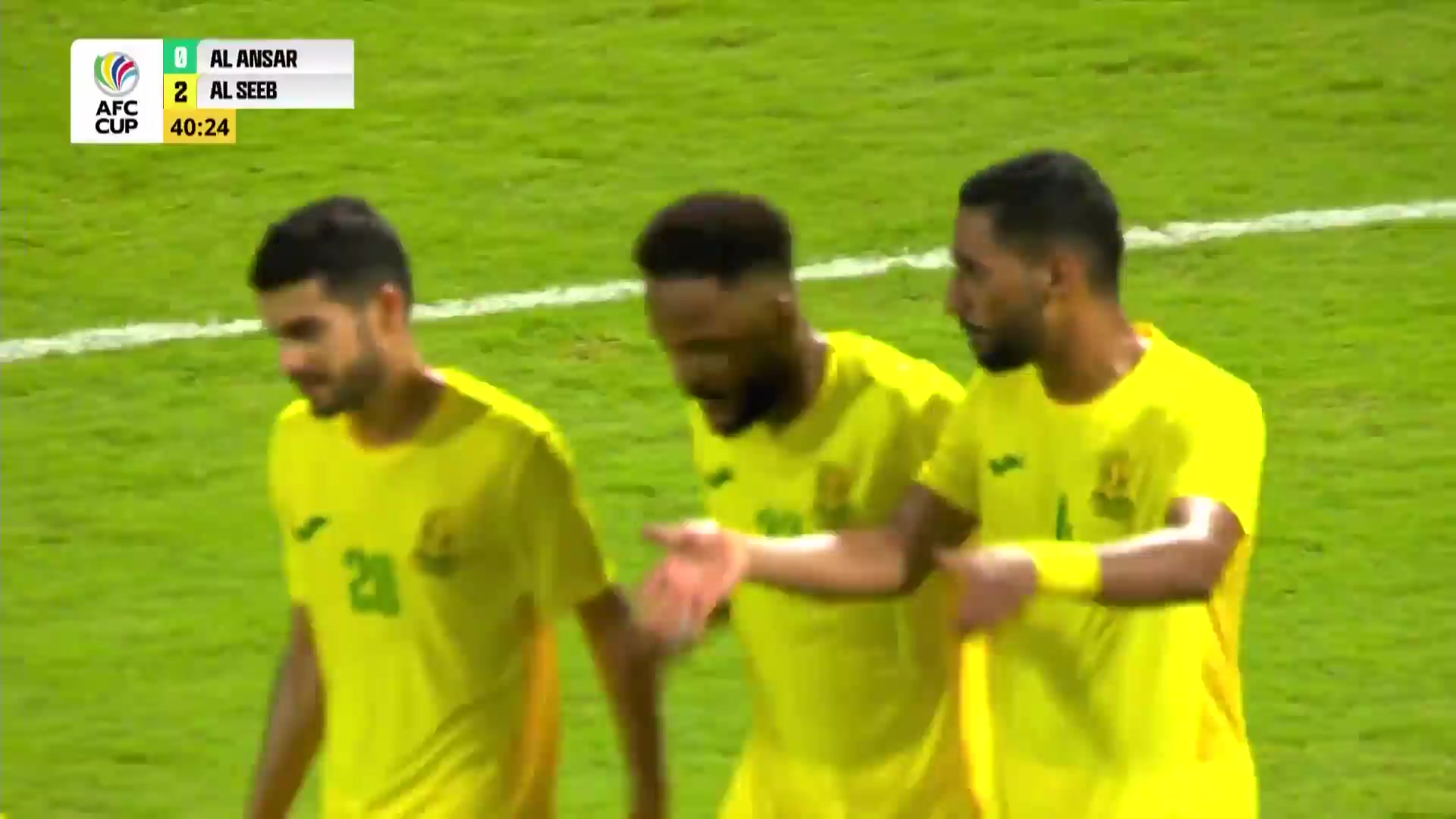 350 Al-Ansar (LIB) Vs Al-Seeb 40 skor gol Eid Mohammed Eid Al Farsi, skor 0:2